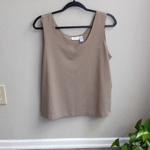 Chico's|Tank Top|Dark Tan|Size 3